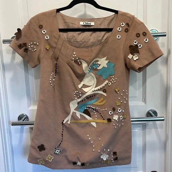 Chloe | Tops | Vintage Chloe Embroidered Top | Poshmark